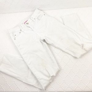 Pinc White Distressed Skinny Jeans 12